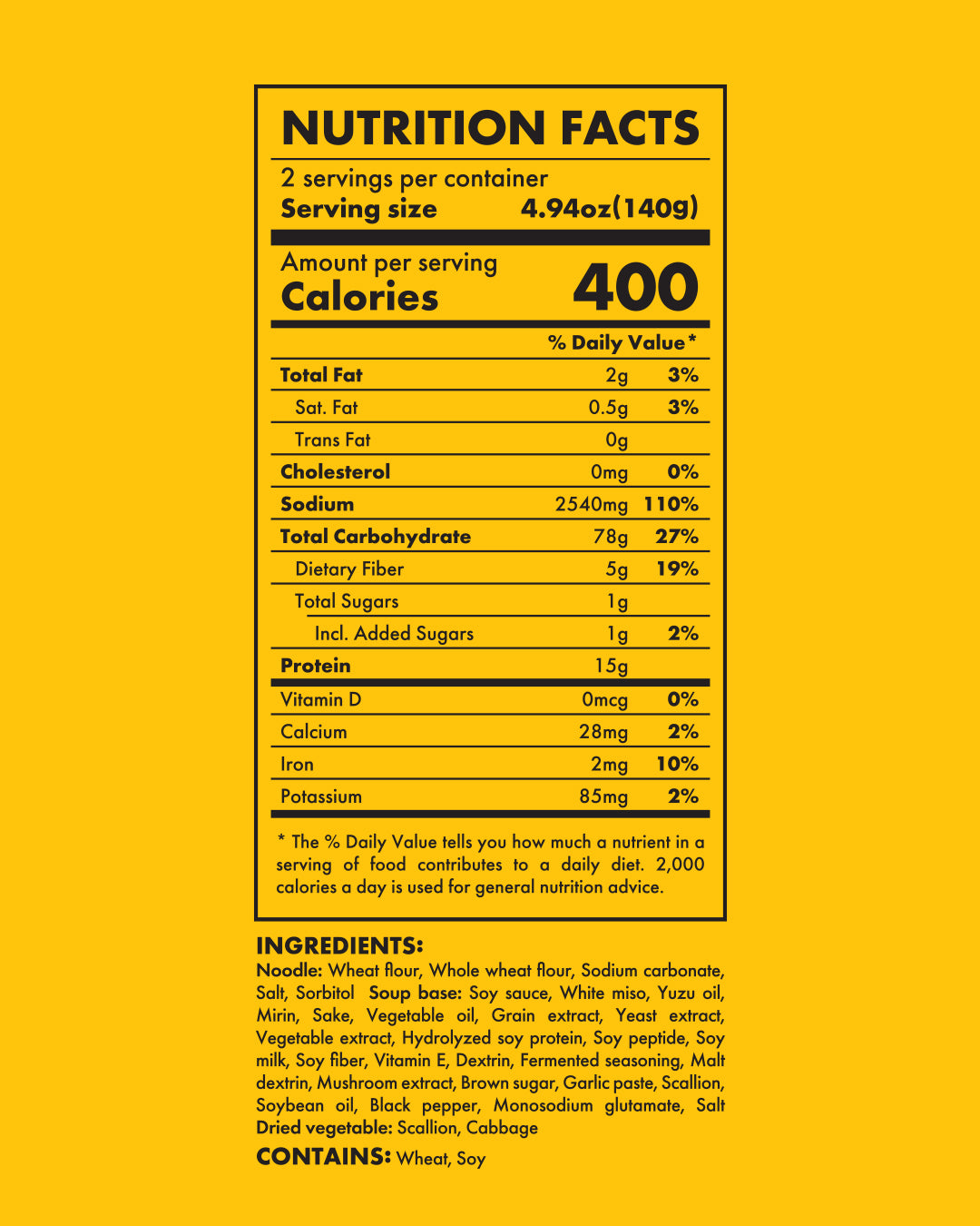 RAMEN YUZU KOJI - from 3 cases (2 servings in a case)